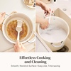 image:imageRedchef Ceramic Stock Pot with Lid 8 Qt Soup Pot Nonstick for Family Cooking Pasta Pot Large Induction Cooking Pot StayCool Handles Even Heating OvenDishwasher Safe PFOA Free BeigeBeige