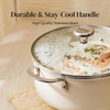 image:imageRedchef Ceramic Stock Pot with Lid 8 Qt Soup Pot Nonstick for Family Cooking Pasta Pot Large Induction Cooking Pot StayCool Handles Even Heating OvenDishwasher Safe PFOA Free BeigeBeige