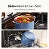 image:imageRedchef Ceramic Stock Pot with Lid 8 Qt Soup Pot Nonstick for Family Cooking Pasta Pot Large Induction Cooking Pot StayCool Handles Even Heating OvenDishwasher Safe PFOA Free BeigeBlue