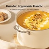 image:imageRedchef Ceramic Stock Pot with Lid 8 Qt Soup Pot Nonstick for Family Cooking Pasta Pot Large Induction Cooking Pot StayCool Handles Even Heating OvenDishwasher Safe PFOA Free BeigeBeige