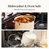 image:imageRedchef Ceramic Stock Pot with Lid 8 Qt Soup Pot Nonstick for Family Cooking Pasta Pot Large Induction Cooking Pot StayCool Handles Even Heating OvenDishwasher Safe PFOA Free BeigeBeige