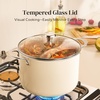image:imageRedchef Ceramic Stock Pot with Lid 8 Qt Soup Pot Nonstick for Family Cooking Pasta Pot Large Induction Cooking Pot StayCool Handles Even Heating OvenDishwasher Safe PFOA Free BeigeBeige