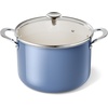 image:imageRedchef Ceramic Stock Pot with Lid 8 Qt Soup Pot Nonstick for Family Cooking Pasta Pot Large Induction Cooking Pot StayCool Handles Even Heating OvenDishwasher Safe PFOA Free BeigeBlue