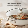 image:imageRedchef Ceramic Stock Pot with Lid 8 Qt Soup Pot Nonstick for Family Cooking Pasta Pot Large Induction Cooking Pot StayCool Handles Even Heating OvenDishwasher Safe PFOA Free BeigeBeige