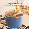 image:imageRedchef Ceramic Stock Pot with Lid 8 Qt Soup Pot Nonstick for Family Cooking Pasta Pot Large Induction Cooking Pot StayCool Handles Even Heating OvenDishwasher Safe PFOA Free BeigeBlue