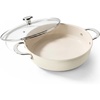 image:imageRedchef Ceramic Stock Pot with Lid 8 Qt Soup Pot Nonstick for Family Cooking Pasta Pot Large Induction Cooking Pot StayCool Handles Even Heating OvenDishwasher Safe PFOA Free BeigeBeige