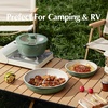 image:imageCeramic Pots and Pans Set Non Stick Nonstick Kitchen Cookware Sets Non Toxic Pots and Pans Set Non Stick PFAS PFOA amp PTFE Free Detachable Handle Pots and Pans 6 Piece RV Cookware Green