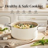 image:imageRedchef 5 QT Ceramic Stock Pot with Lid 25QT Small Saucepan StayCool Handles Compatible All Stovetops PFAS PFOA amp PTFE Free Beige