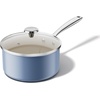 image:imageRedchef 5 QT Ceramic Stock Pot with Lid 35QT Small Saucepan StayCool Handles Compatible All Stovetops PFAS PFOA amp PTFE Free Blue