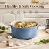 image:imageRedchef 5 QT Ceramic Stock Pot with Lid 5QT Ceramic Saute Pan StayCool Handles Dishwasher amp Oven Safe PFAS PFOA amp PTFE Free Blue