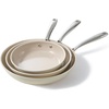 image:imageRedchef 5 QT Ceramic Stock Pot with Lid 8 95 11 Ceramic Frying Pan Set PFAS amp PTFE amp PFOA Free with Stay Cool Handle Dishwasher amp Oven Safe Beige