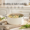 image:imageRedchef 5 QT Ceramic Stock Pot with Lid 8 inch Cooking Pan Non Toxic with Stay Cool Handle for Induction DishwasherOven Safe PFAS PFOA amp PTFE Free Beige