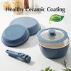 image:imageRedchef 6pcsCeramic Cookware Set Removable Handle Pots And Pans Non Stick Rv Cookware Set Non Toxic Pots And Pans Set No PFAS amp PTFE amp PFOA Detachable Pots And Pans Dishwasher amp Oven Safe Blue