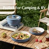 image:imageRedchef 6pcsCeramic Cookware Set Removable Handle Pots And Pans Non Stick Rv Cookware Set Non Toxic Pots And Pans Set No PFAS amp PTFE amp PFOA Detachable Pots And Pans Dishwasher amp Oven Safe Blue