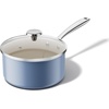 image:imageRedchef 8inch Nonstick Ceramic Sauce Pan With Lid And 95inch Nonstick Frying Pan Skillet