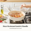 image:imageRedchef Ceramic Frying Pan Nonstick Saute Pan for All Stovetops Healthy Cooking Pan Ergonomic Handle Fast Even Heating Splatter Prevention Oven Safe