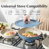 image:imageRedchef Ceramic Non Stick Egg Pans Non Toxic Frying Pan Skillet 8 95 inch Cooking Pan with Stay Cool Handle for Induction PTFE amp PFAS amp PFOA Free DishwasherOven Safe