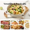 image:imageRedchef Ceramic Pots and Pans Set Non Stick 3Pcs Nonstick Ceramic Frying Pan Set Deep Saute Pan with Lid 5QT Jumbo Cooker with Helper Handle amp Lid 8 Inch Non Stick Skillet PFAS PFOA amp PTFE Free