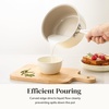 image:imageRedchef Ceramic Sauce Pan with Lid 18QT Small Saucepan Nonstick Cooking Pot with StayCool Handle Kitchen Non Toxic Soup Pot PTFE amp PFOA Free Oven Dishwasher Safe Compatible All StovetopsBeigeBeige