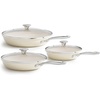 image:imageRedchef Cooking Pot Set Induction 5Qt Saucepan Set 2535Qt 8 95 11 Frying Pan Set with Tempered Glass Lids StayCool Handles OvenDishwasher Safe PTFE PFAS Free Beige