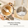image:imageRedchef Cooking Pot Set Induction 5Qt Saucepan Set 2535Qt 8 95 11 Frying Pan Set with Tempered Glass Lids StayCool Handles OvenDishwasher Safe PTFE PFAS Free Beige