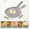 image:imageRedchef Crepe Pan Nonstick Comal Para Tortillas for Crepes 10 Inch Ceramic Tortilla Pan for Roti Dosa Tawa Pancake Pan Flat Skillet Griddle All Stoves Compatible PFASPFOAPTFE FreeBeige WhiteGrey 1