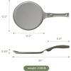 image:imageRedchef Crepe Pan Nonstick Comal Para Tortillas for Crepes 10 Inch Ceramic Tortilla Pan for Roti Dosa Tawa Pancake Pan Flat Skillet Griddle All Stoves Compatible PFASPFOAPTFE FreeBeige WhiteGrey 1