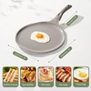 image:imageRedchef Crepe Pan Nonstick Comal Para Tortillas for Crepes 10 Inch Ceramic Tortilla Pan for Roti Dosa Tawa Pancake Pan Flat Skillet Griddle All Stoves Compatible PFASPFOAPTFE FreeBeige WhiteGray