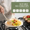 image:imageRedchef Nonstick Cookware Set10 Ceramic Crepe Pan 15QT Nonstick Saucepan Induction Compatible Pans with Cool Handle Comal Para Tortillas for CrepesPFAS Free Dishwasher amp Oven SafeBeige