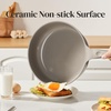 image:imageRedchef Nonstick Deep Frying Pan with Lid Ceramic Saute Pan Skillet PFOA PFOS Free Induction Compatible StayCool Helper Handle Tempered Glass Cover Dishwasher Safe