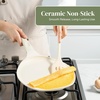 image:imageRedchef Nonstick Frying Pan SkilletCeramic Frying Pan Egg amp Omelet Pans Non Toxic Kitchen Healthy Cookware PFAS amp PTFE amp PFOA FreeInduction Compatible Gray 95 Crepe Pan Nonstick