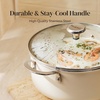 image:imageRedchef Nonstick Mini Cookware Set 8Ceramic Fry Pan 25Qt Sauce Pan with Lid 5 QT Ceramic Stock Pot with LidStayCool Handles Compatible All Stovetops PFAS PFOA amp PTFE Free Beige
