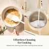 image:imageRedchef Nonstick Mini Cookware Set 8Ceramic Fry Pan 25Qt Sauce Pan with Lid 5 QT Ceramic Stock Pot with LidStayCool Handles Compatible All Stovetops PFAS PFOA amp PTFE Free Beige