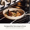 image:imageRedchef Nonstick Mini Cookware Set 8Ceramic Fry Pan 25Qt Sauce Pan with Lid8 95 11 Ceramic Fryingpan Set PFAS amp PTFE amp PFOA Free with Stay Cool HandleDishwasher amp Oven SafeBeige amp Blue