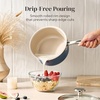 image:imageRedchef Nonstick Mini Cookware Set 8Ceramic Fry Pan 25Qt Sauce Pan with Lid8 95 11 Ceramic Fryingpan Set PFAS amp PTFE amp PFOA Free with Stay Cool HandleDishwasher amp Oven SafeBeige amp Blue