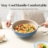 image:imageRedchef Nonstick Mini Cookware Set 8Ceramic Fry Pan 25Qt Saucepan with Lid 5QT Ceramic Saute PanStayCool Handles Dishwasher amp Oven Safe PFAS PFOA amp PTFEFree Blue