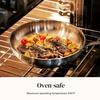 image:imageRedchef Stainless Steel Frying Pan NonToxic Uncoated Skillet for Cooking Induction Compatible Omelet Pan with HeavyGauge Bonded Base Oven amp Dishwasher Safe Egg Pan895