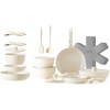 image:imageRedChef Ceramic Pots and Pans Set Nonstick Kitchen Cookware with Detachable Handle 22pcs PFAS PFOA amp PTFE Free RV Ceramic Cookware for Camping Dishwasher amp Oven Safe