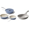 image:imageRedchef 4Piece Deep Ceramic Frying Pan with Lid 8 95 11 95 Small Nonstick Frying Pan PFOA amp PFASFree Fast amp Even Heat Compatible with All Cooktops Dishwasher Safe