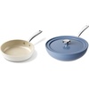 image:imageRedchef 8 Ceramic Non Stick Frying Pans 11 Ceramic Deep Saute Pan with Lidwith Stay Cool Handle Non Toxic Cooking Skillet Kitchen Induction Dishwasher Safe PFOA amp PFAS Free