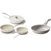 image:imageRedchef Ceramic Frying Pans 4Piece Non Stick Frying Pans 8 95 11 95 Small Nonstick Frying Pan PFOA amp PFASFree Fast amp Even Heat Compatible with All Cooktops Dishwasher Safe