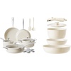 image:imageRedchef Ceramic Nonstick Cookware Set19pcs Pots and Pans Set Non StickInduction Cookware with Stainless Steel HandleNon Toxic Kitchen Cooking SetDishwasher amp Oven SafePFAS PFOA amp PTFE Free
