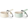 image:imageRedchef Ceramic Nonstick Saucepan with Lid Small Cooking Pot Non Toxic Sauce Pans for Kitchen Cool Handle PFAS Free Compatible with All Cooktops White Green15QT