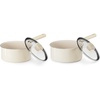 image:imageRedchef Ceramic Nonstick Saucepan with Lid Small Cooking Pot Non Toxic Sauce Pans for Kitchen Cool Handle PFAS Free Compatible with All Cooktops White 253QT