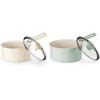 image:imageRedchef Ceramic Nonstick Saucepan with Lid Small Cooking Pot Non Toxic Sauce Pans for Kitchen Cool Handle PFAS Free Compatible with All Cooktops White 15QT Green 3QT