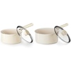 image:imageRedchef Ceramic Nonstick Saucepan with Lid Small Cooking Pot Non Toxic Sauce Pans for Kitchen Cool Handle PFAS Free Compatible with All Cooktops White 153QT