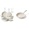 image:imageRedchef Ceramic Pots and Pans Set Non Stick 15Pcs Kitchen Cookware Sets Ceramic Non Stick Egg Pans Nonstick Frying Pan Skillet 8 Inch Cooking Pan Non Toxic PFAS PFOA amp PTFE Free