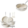 image:imageRedchef Ceramic Pots and Pans Set Non Stick 16Pcs Kitchen Cookware Sets Ceramic Saute Pan with Lid Nonstick Deep Frying Pan 5QT Jumbo Cooker with Helper Handle amp Lid PFAS PFOA amp PTFE Free