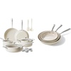 image:imageRedchef Ceramic Pots and Pans Set Non Stick 17Pcs Cookware Sets Nonstick Frying Pans Set Ceramic Pan Skillet Non Toxic Pans for Cooking 8 95 11 Pan with Stay Cool Handle PFASPTFEPFOA Free