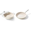 image:imageRedchef Ceramic Stock Pot and Frying Pan Oven amp Dishwasher Safe PFASFree Non Toxic Saute Pan for All Stoves